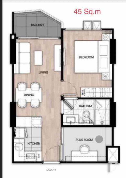 New & Cozy 2 Bedroom @ The Astra Sky River Chiang Mai Exteriör bild